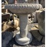 Reclaimed Carved White Marble Fountain Or Birdbath