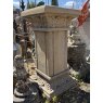 Reclaimed Hand Carved Stone Garden Plinth