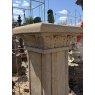 Reclaimed Hand Carved Stone Garden Plinth