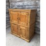 Vintage Waxed Pine School Cupboard