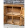 Vintage Waxed Pine School Cupboard