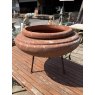 Reclaimed Terracotta Style Circular Planter On Stand