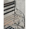 Antique Victorian Wrought Iron Garden Bench
