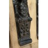 Rare Pair Of 17th Century English Oak Carved Herm Figures