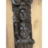 Rare Pair Of 17th Century English Oak Carved Herm Figures