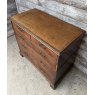 Antique Victorian Two Section Oak Chest Of Drawers