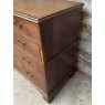 Antique Victorian Two Section Oak Chest Of Drawers