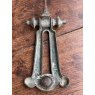Antique Arts & Crafts Hammered Brass Door Knocker