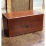 Antique Mahogany Campaign Dressing Box With Mirror