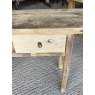 Vintage Rustic Elm Two Drawers Side Table