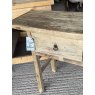 Vintage Rustic Elm Two Drawers Side Table