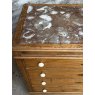 Antique 19th Century Marble Topped Chest Of Drawers