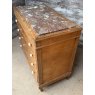 Antique 19th Century Marble Topped Chest Of Drawers