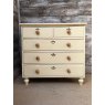Rustic Painted Victorian Pine Chest Of Drawers
