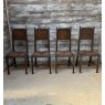 A Great Set Of Arts & Crafts Liberty Oak Dining Chairs