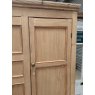 Antique 19thC Stripped Pine Linen Press Wardrobe