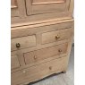 Antique 19thC Stripped Pine Linen Press Wardrobe