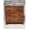 A Small 19thC Mahogany Chest Of Drawers