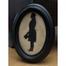 Antique c1850 Cut Silhouette Portrait Of A Gentleman