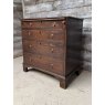 A Small 19thC English Oak Chest Of Drawers