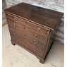 A Small 19thC English Oak Chest Of Drawers