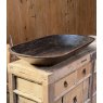 Antique Large Welsh Adze Carved Oak Bowl
