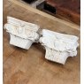 Small 18thC Finely Carved Marble Capitals