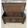 Antique Carved 18thC English Oak Coffer