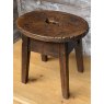 Beautiful Aged 18thC English Elm Milking Stool