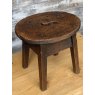 Beautiful Aged 18thC English Elm Milking Stool