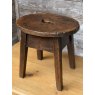 Beautiful Aged 18thC English Elm Milking Stool