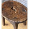Beautiful Aged 18thC English Elm Milking Stool