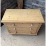 A Small Victorian Pine Chest Of Drawers
