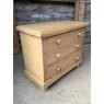 A Small Victorian Pine Chest Of Drawers