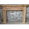 A Reclaimed Stripped Pine Neoclassical Carved Fire Surround