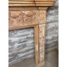 A Reclaimed Stripped Pine Neoclassical Carved Fire Surround