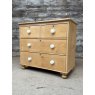 Antique Victorian Farmhouse Pine Chest Of Drawers