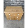 Antique Victorian Farmhouse Pine Chest Of Drawers