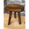 A Primitive Antique Burr Elm Stool