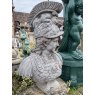 Hand Carved Natural Stone Bust Of A Greek