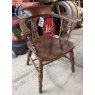 Antique English Smokers Bow Armchair
