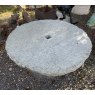 Large Carved Granite Millstone Table