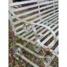 Rustic Painted Wrought Iron Garden Bench
