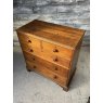 Antique Victorian English Oak Chest Of Drawers