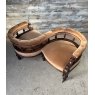 Antique Victorian Mahogany "Loveseat" Chair c1870