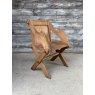 A 19thC Pitch Pine Glastonbury Chair