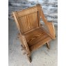 A 19thC Pitch Pine Glastonbury Chair