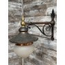 Reclaimed c1900 Exterior Copper Lamp On Bracket