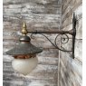 Reclaimed c1900 Exterior Copper Lamp On Bracket