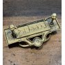 Vintage Brass Letter Plate With Knocker